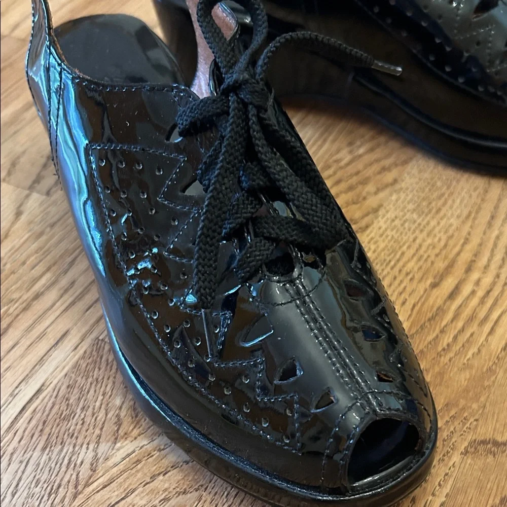 Black Patent Wedges by Re-Mix - Picture 4 of 5